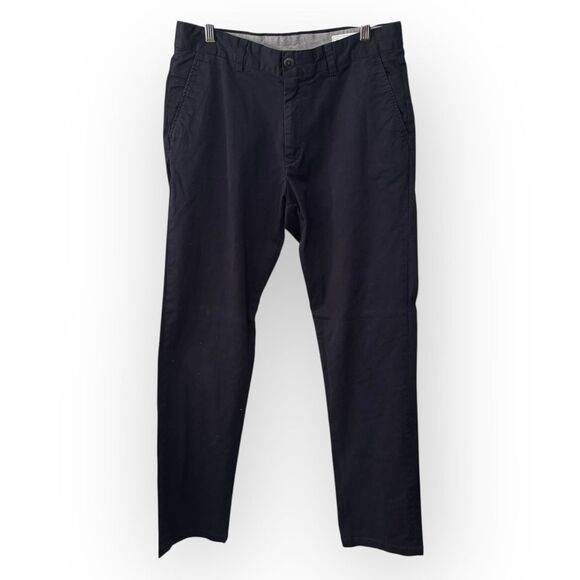 Men's Navy Pants FRANK & OAK size 32x32 the Newport chino trouser - Picture 1 of 7